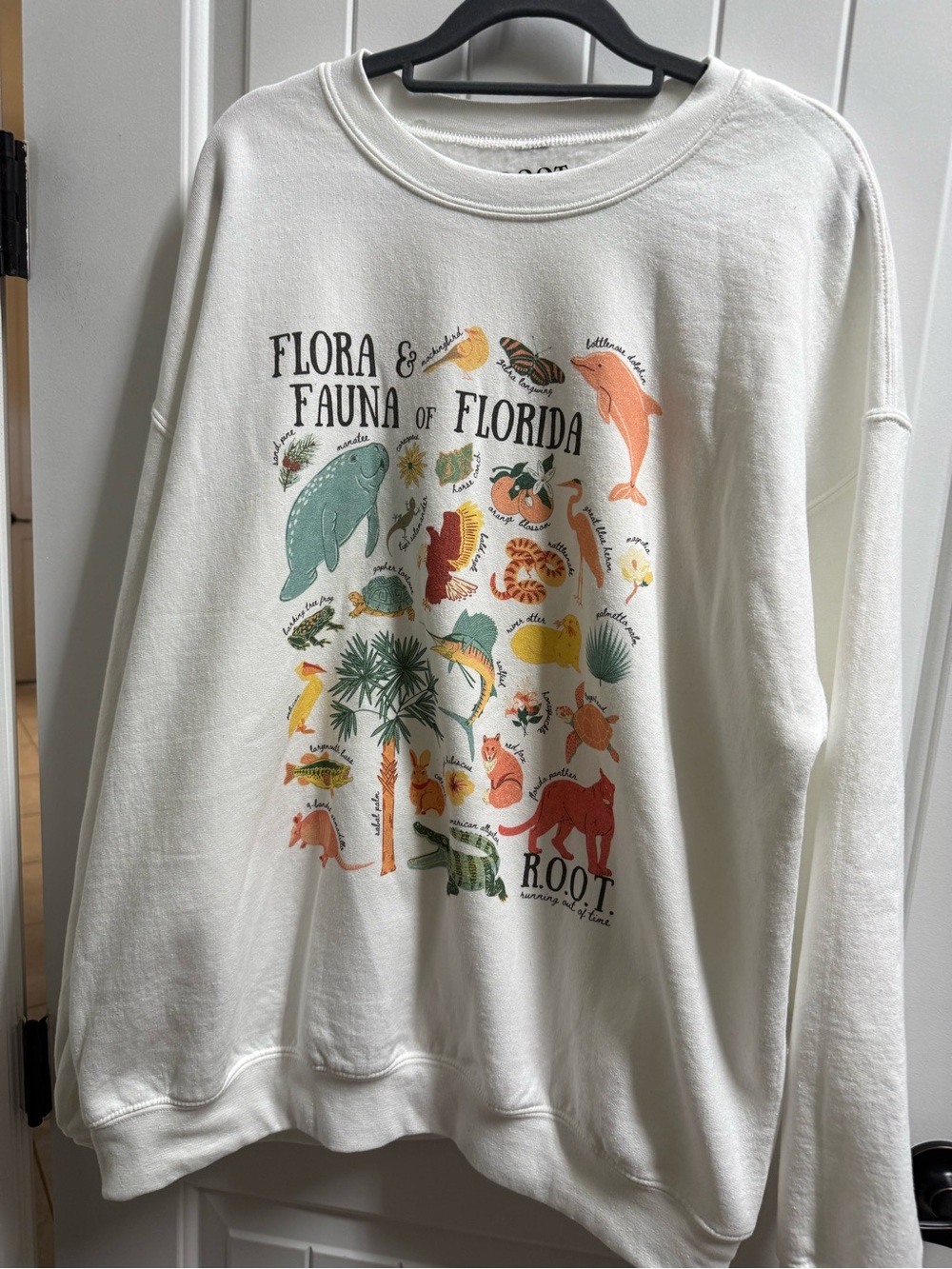 "Flora & Fauna of Florida" Cream Graphic Crewneck Sweatshirt
